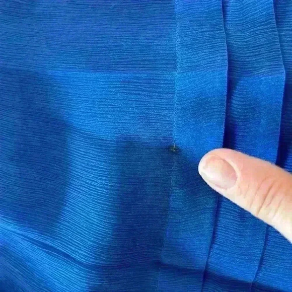 J.‎ Crew Juliet Dress 100 percent Silk Royal Blue Strapless Vintage - Picture 14 of 15